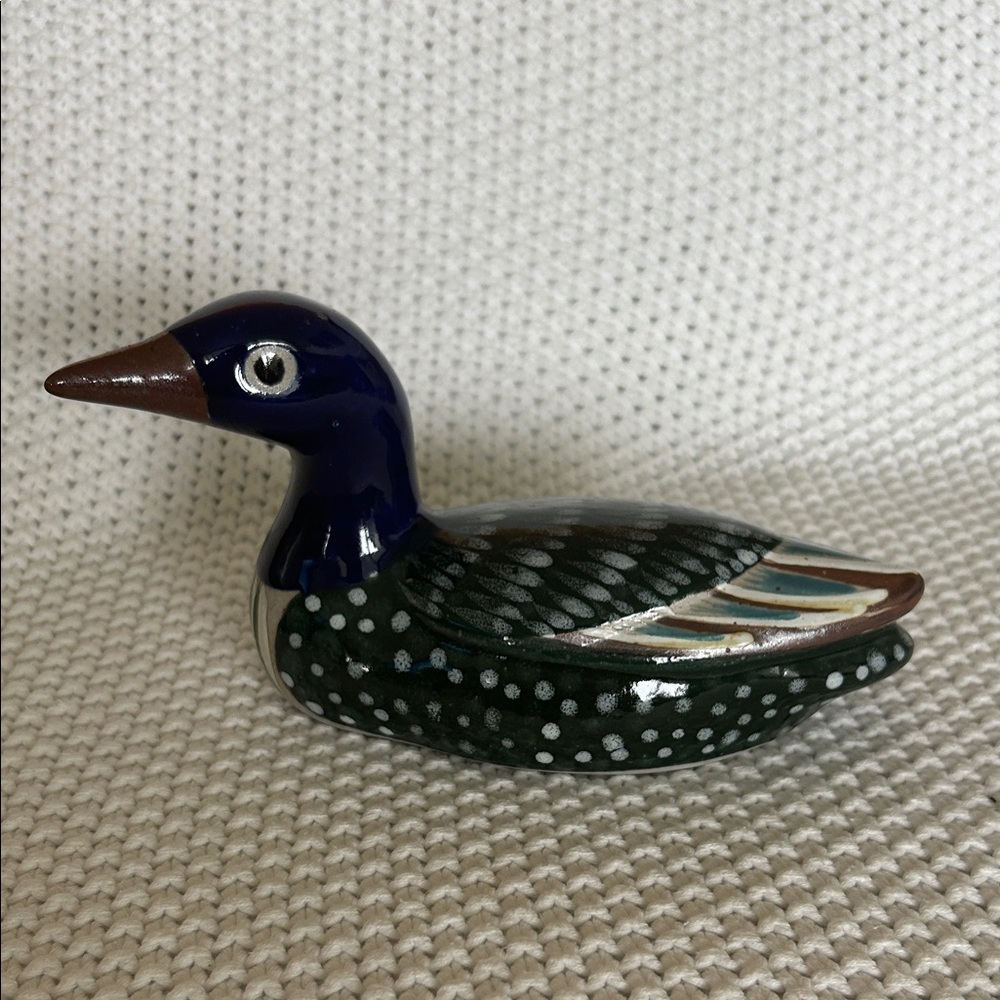 Tostado Mexican Pottery Ceramic Bird Duck Figurine